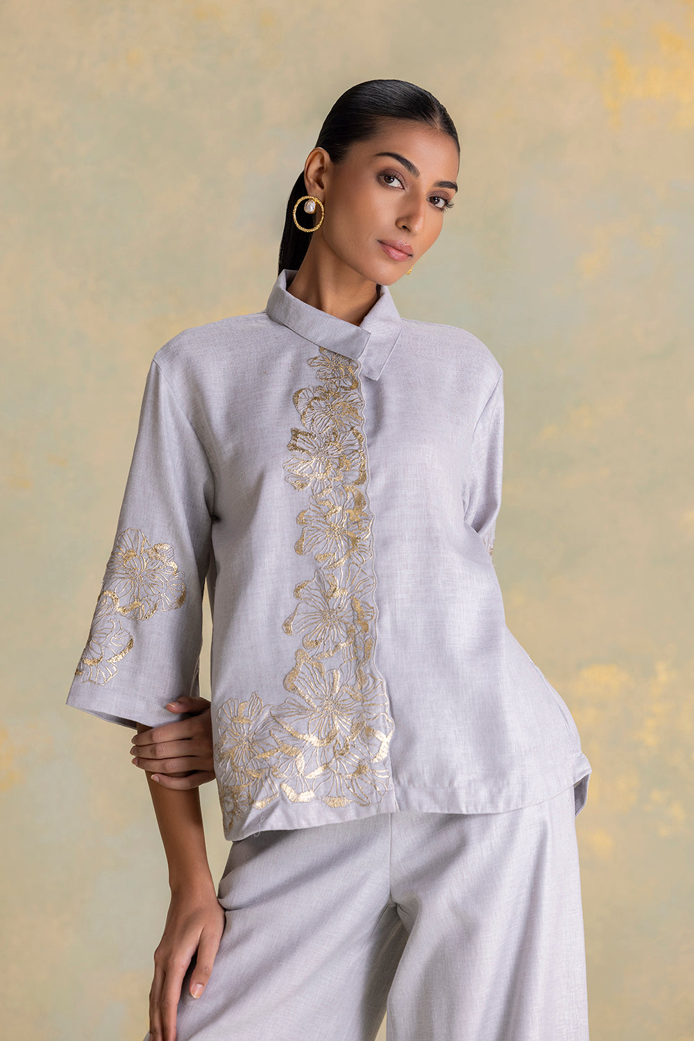 Golden Grace shirt Co-ord