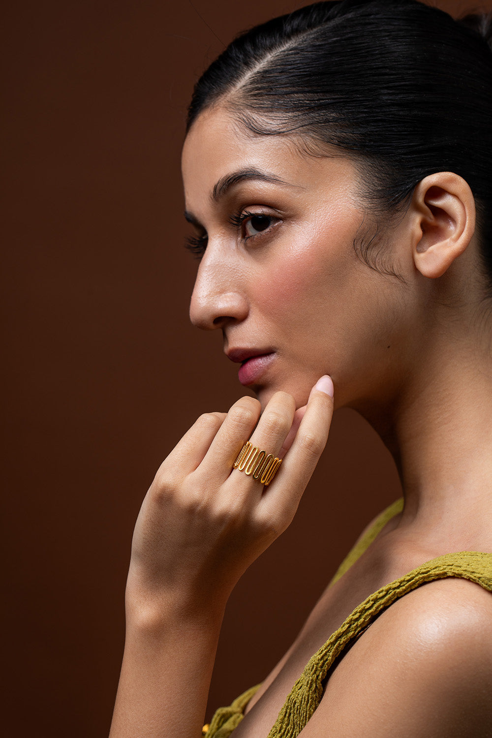 Golden Spiral Meadow Ring