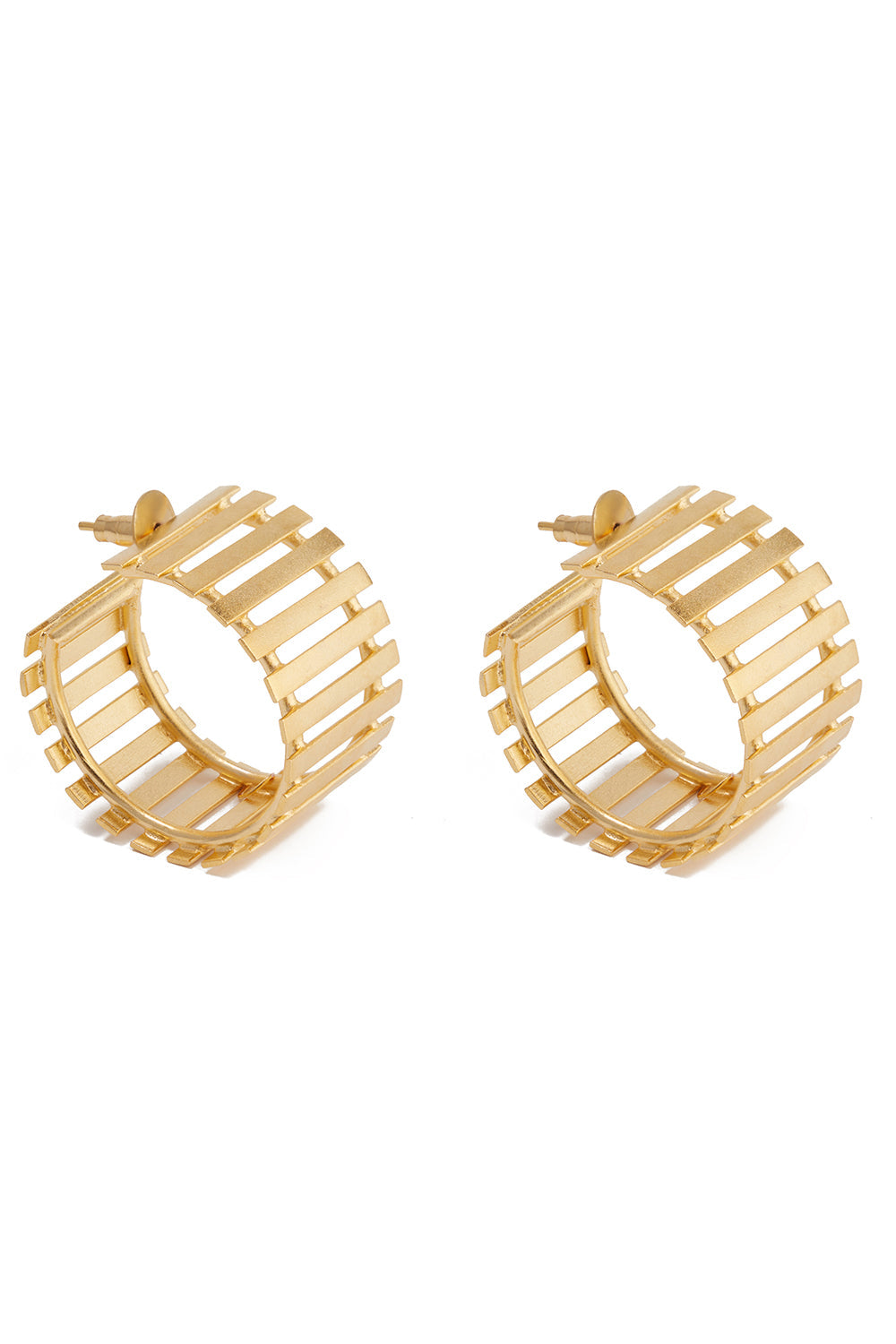 Golden Striped Fence Mini Hoops