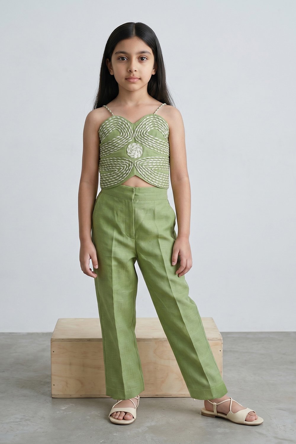 Green Doodle Cord Set