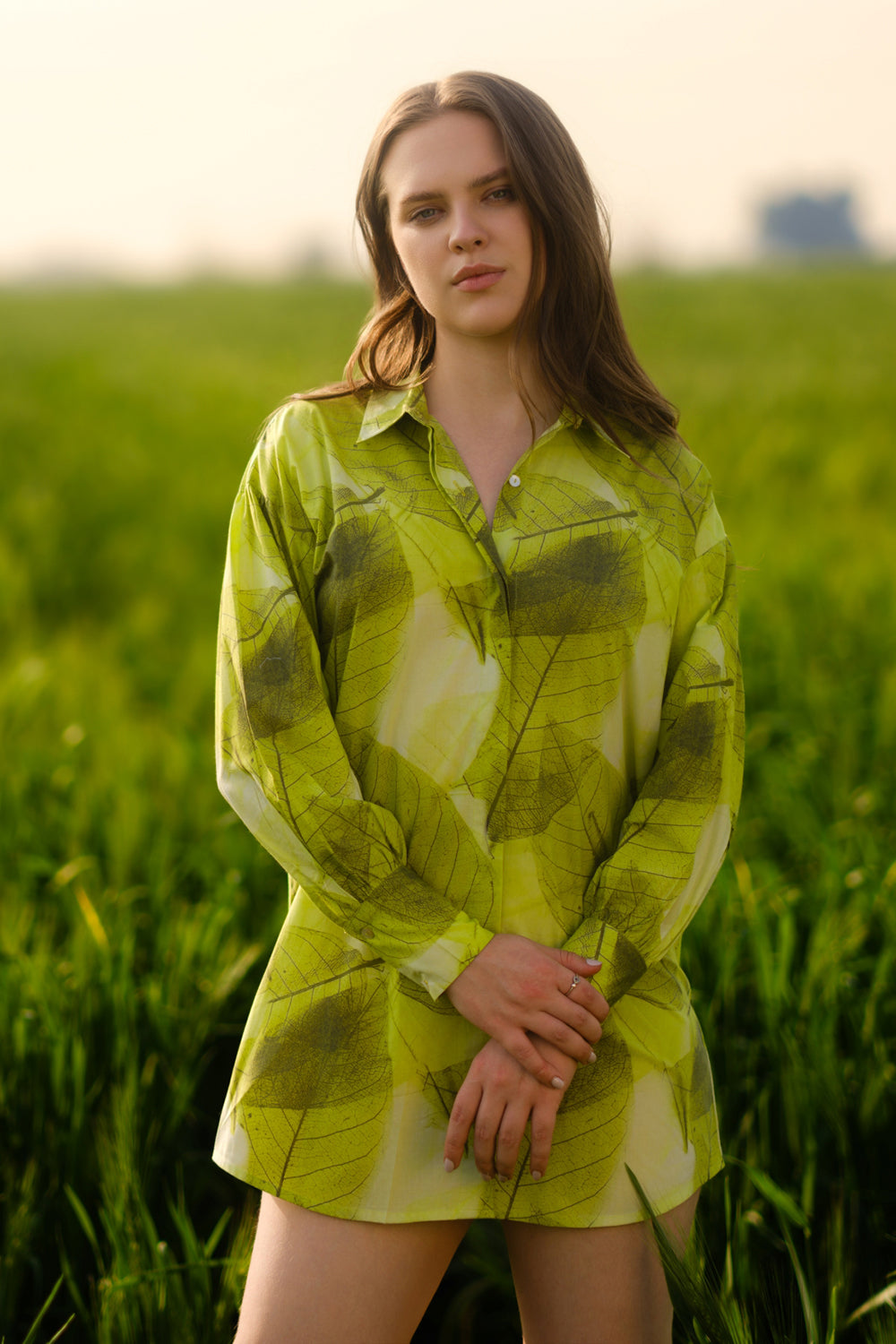 Green Ferns Long Shirt