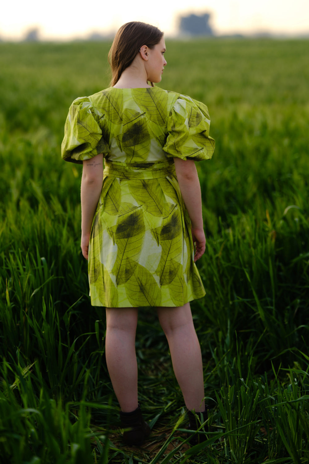 Green Ferns Short Dress