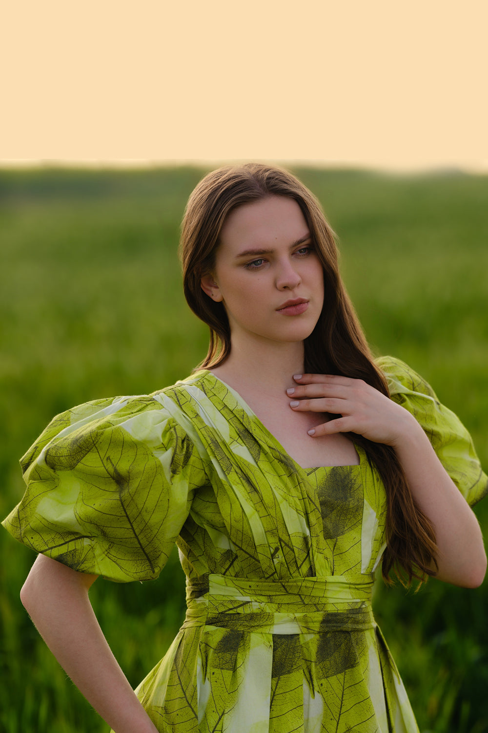 Green Ferns Short Dress