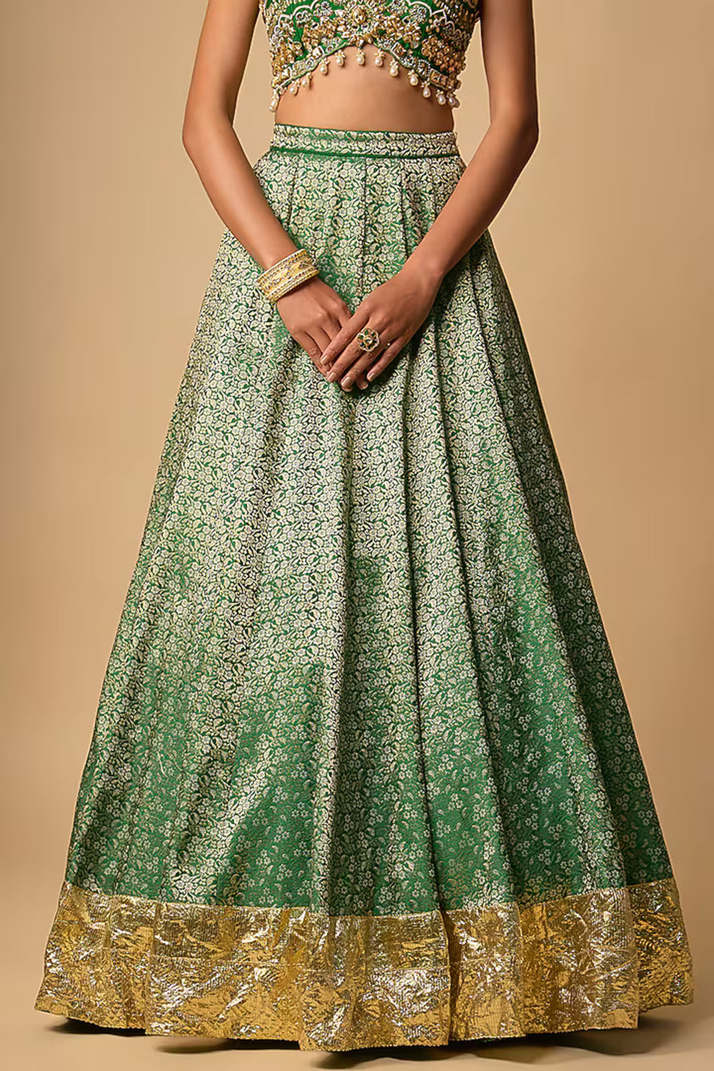 Green Lehenga Set