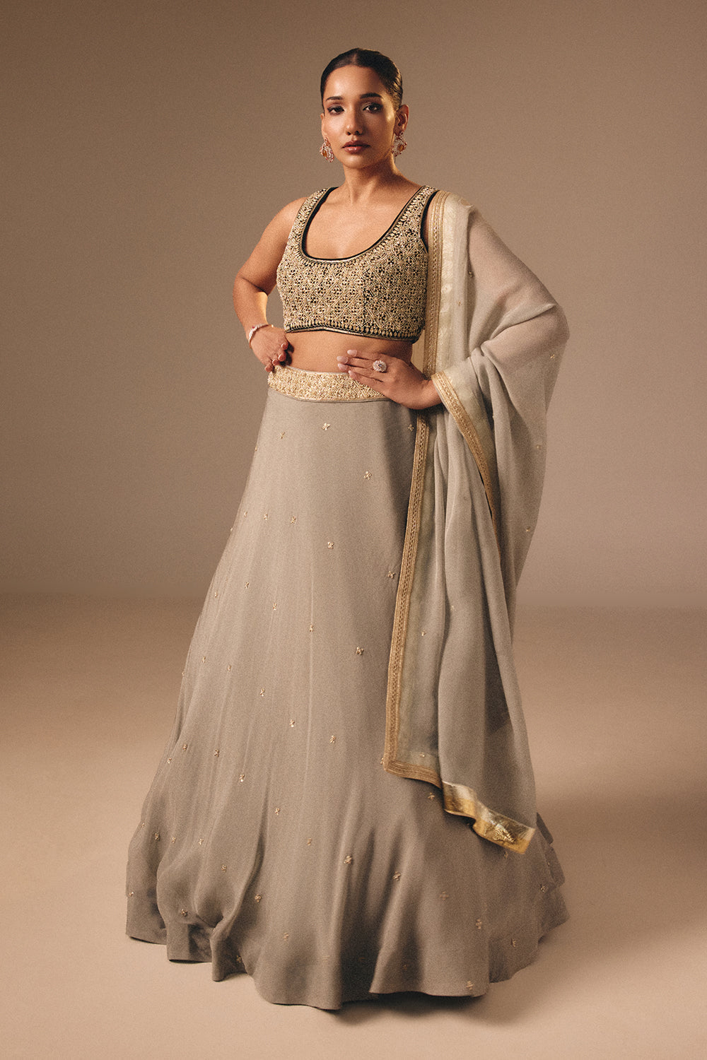 Green Lehenga Set