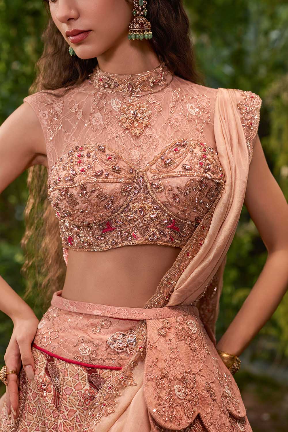 Gulnaar- The Rose Garden Lehenga