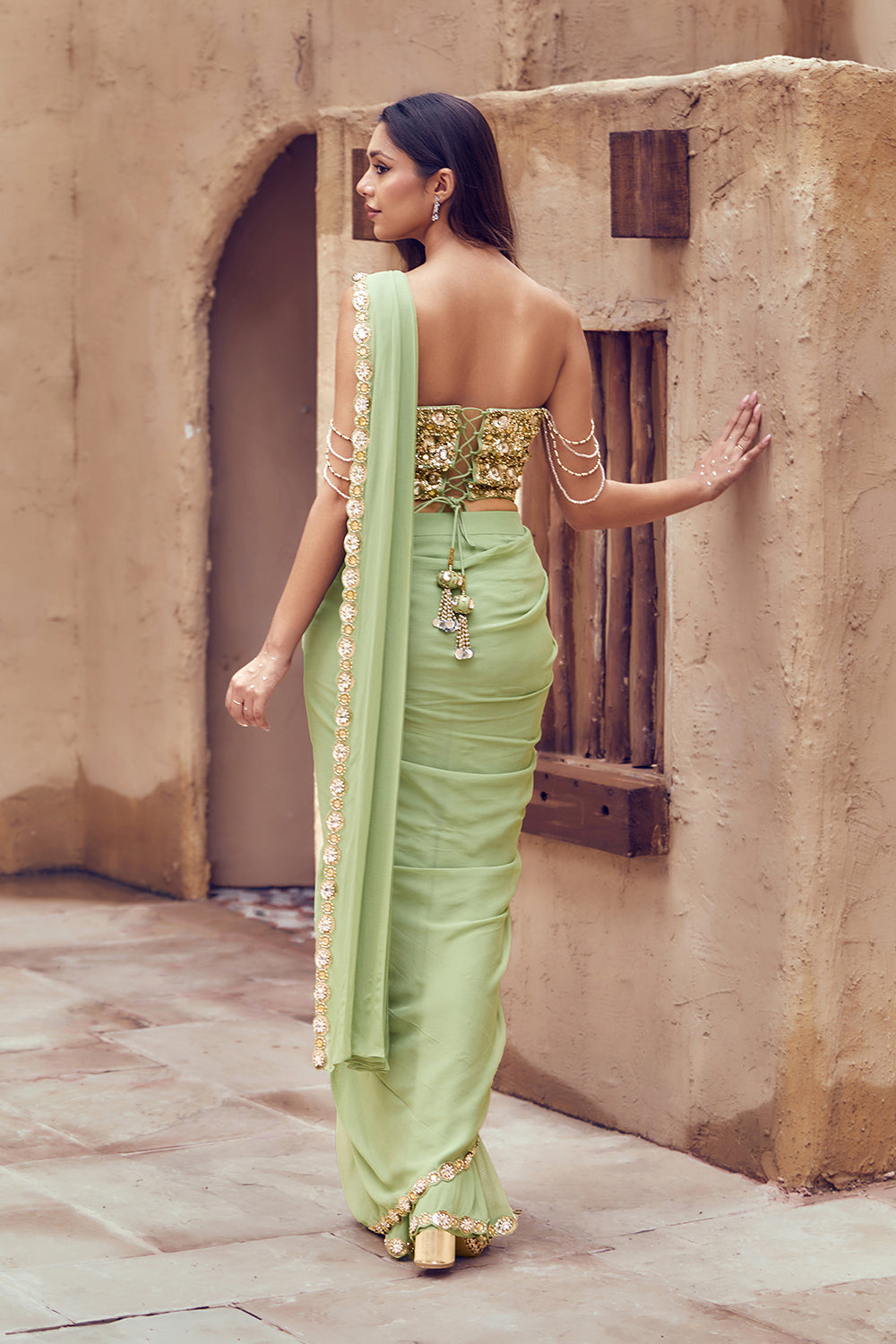 Harit Meher Corset Saree
