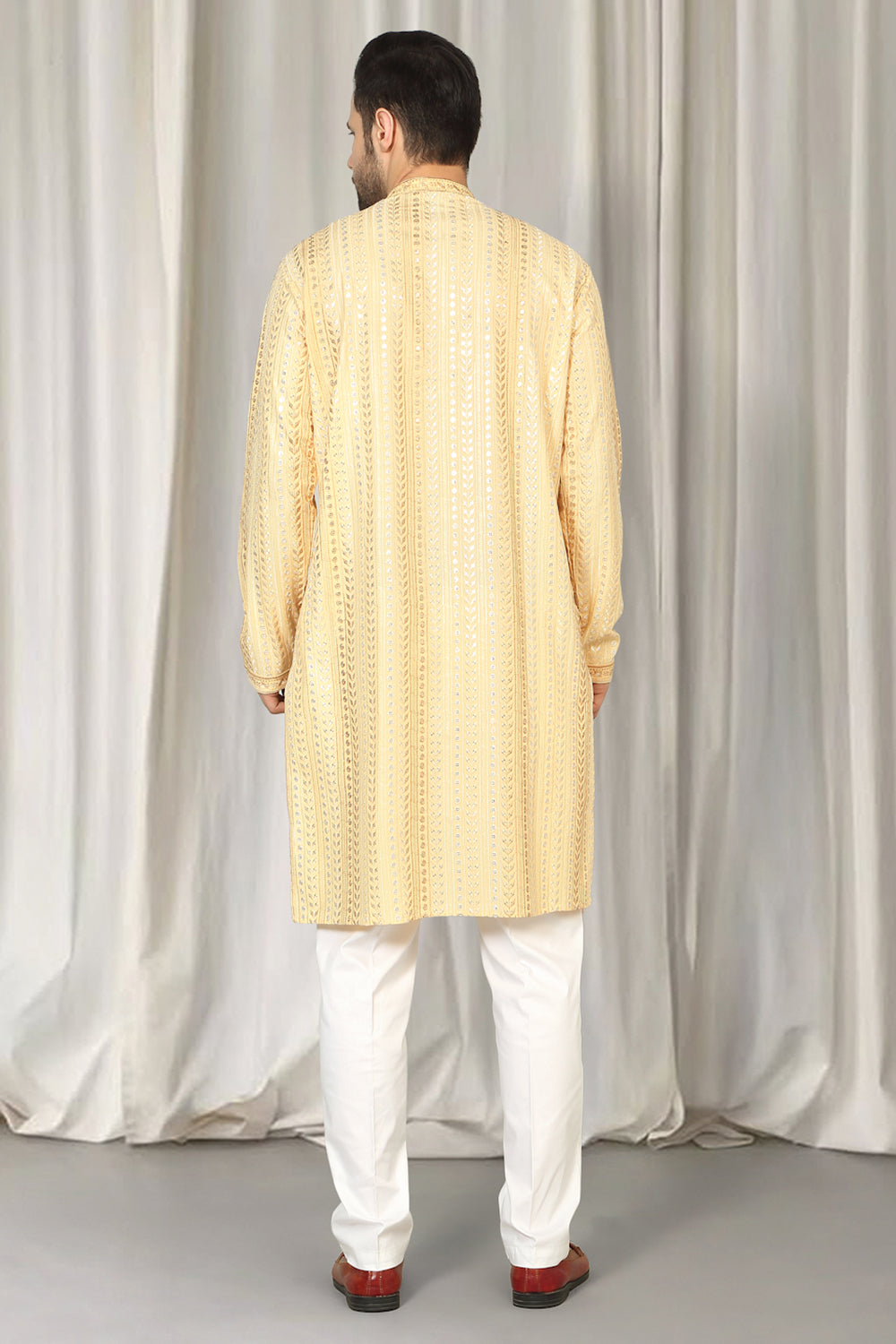Harshollas  Embroidered Kurta  With Back Elastic Pants