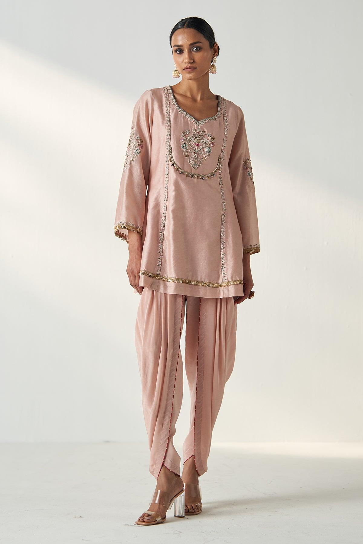 Pihu Blush Pink Tulip Pant Set
