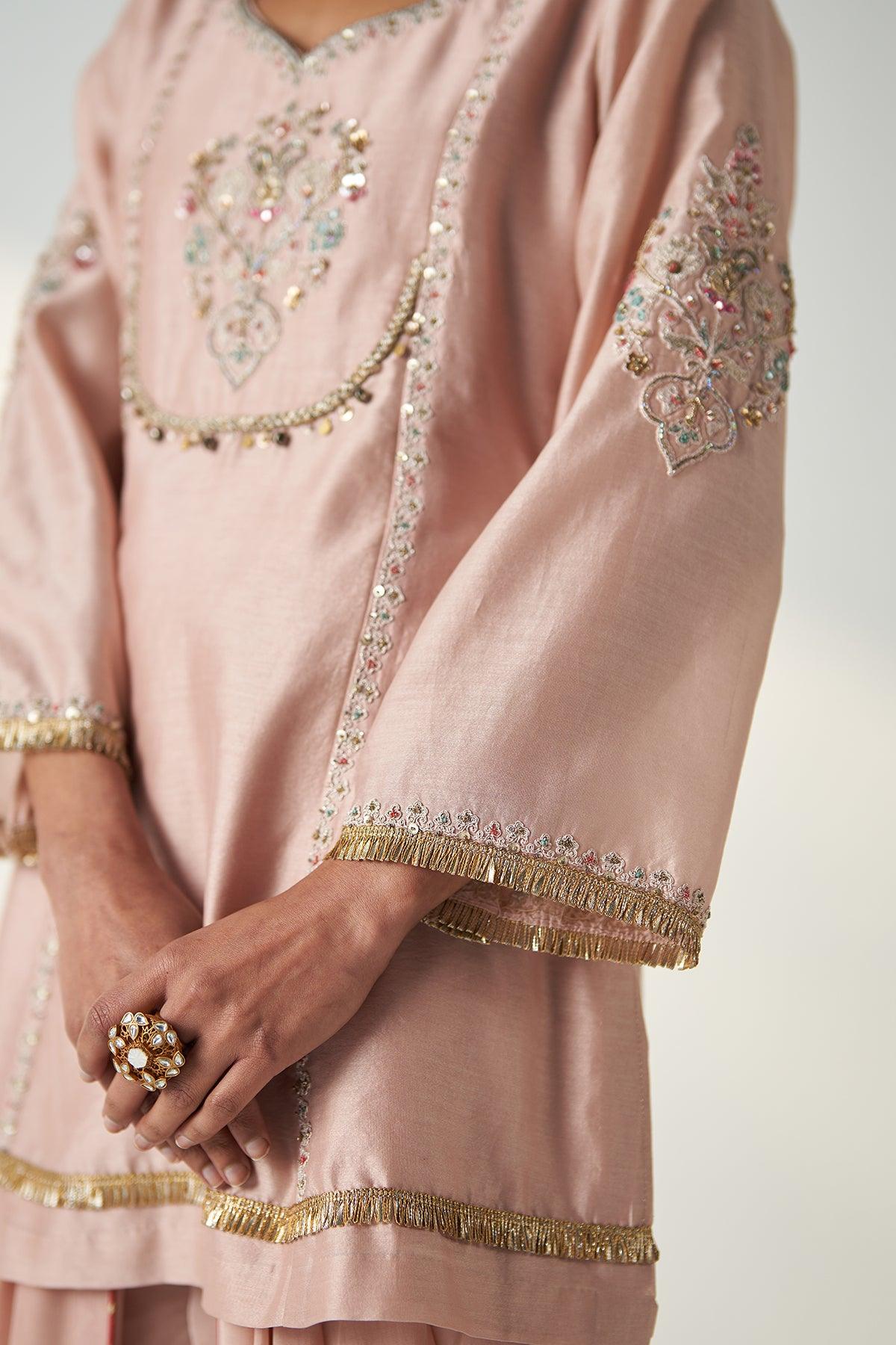 Pihu Blush Pink Tulip Pant Set