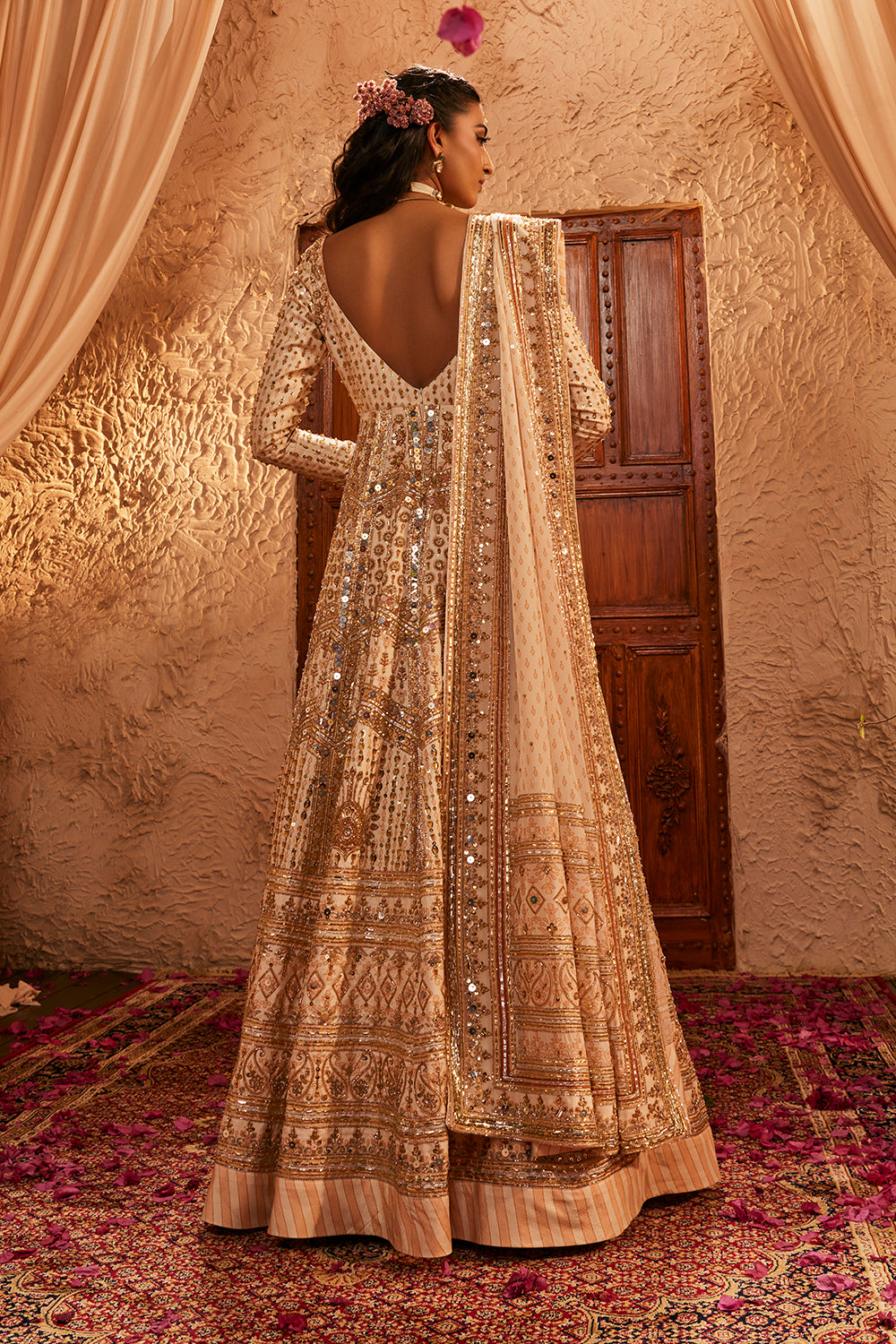 Ivory Anarkali Set