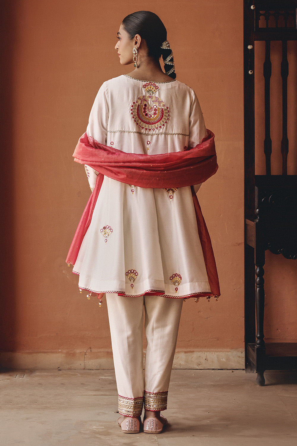 Ivory Shehnai Flared Set