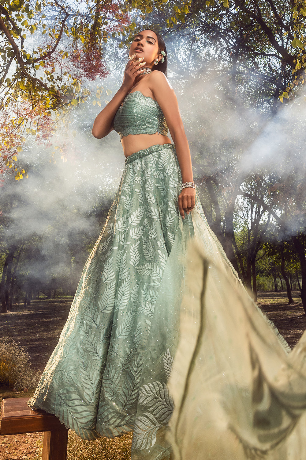 Jade Green Lehenga