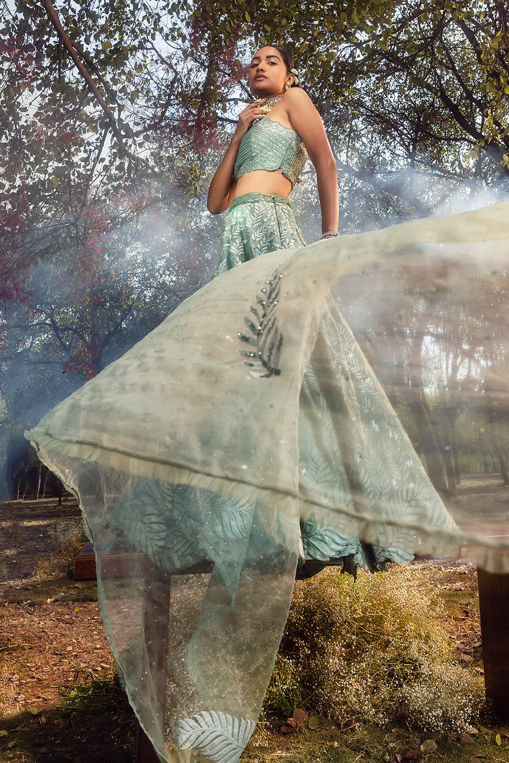 Jade Green Lehenga