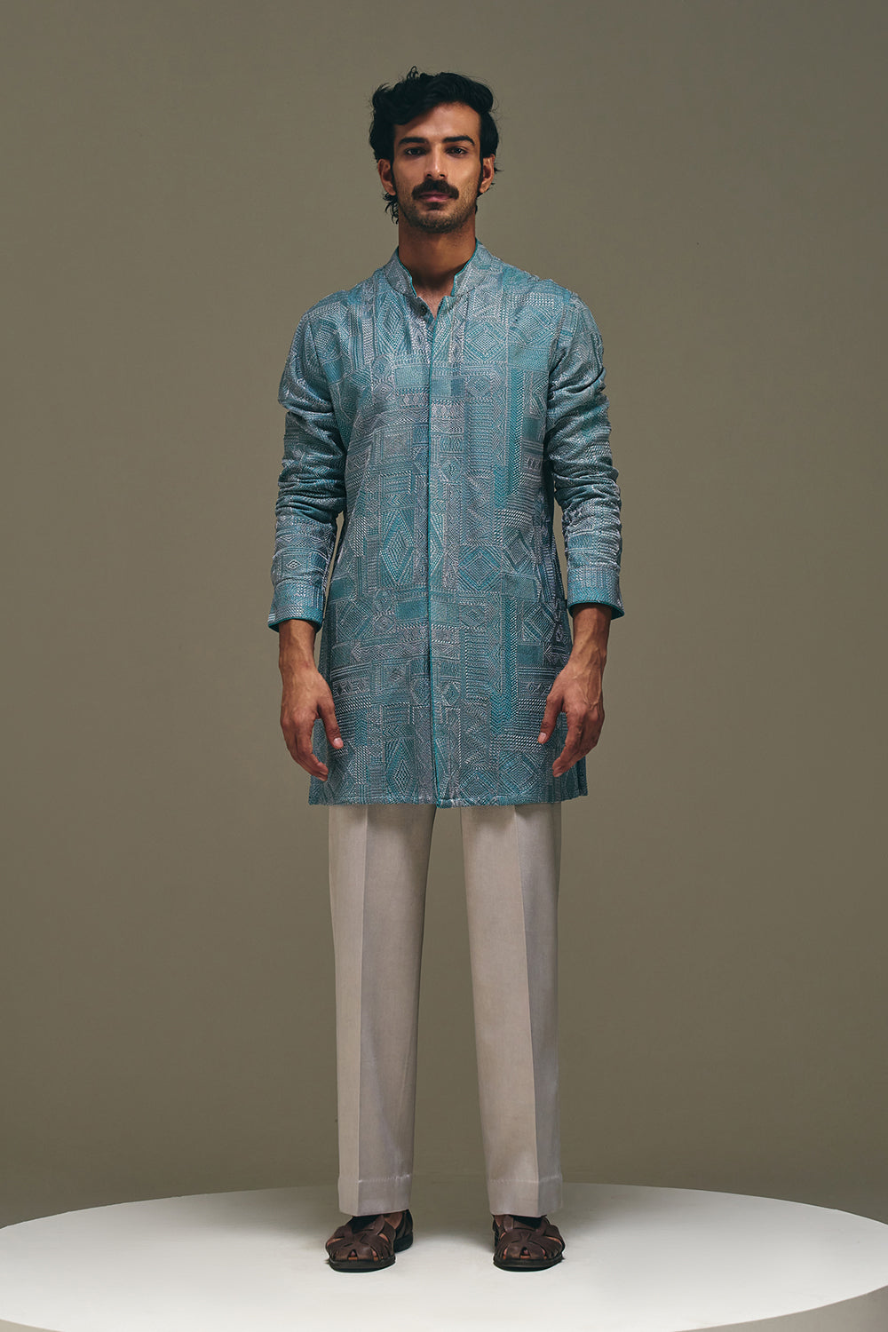 Jibaro Front Open Kurta Set