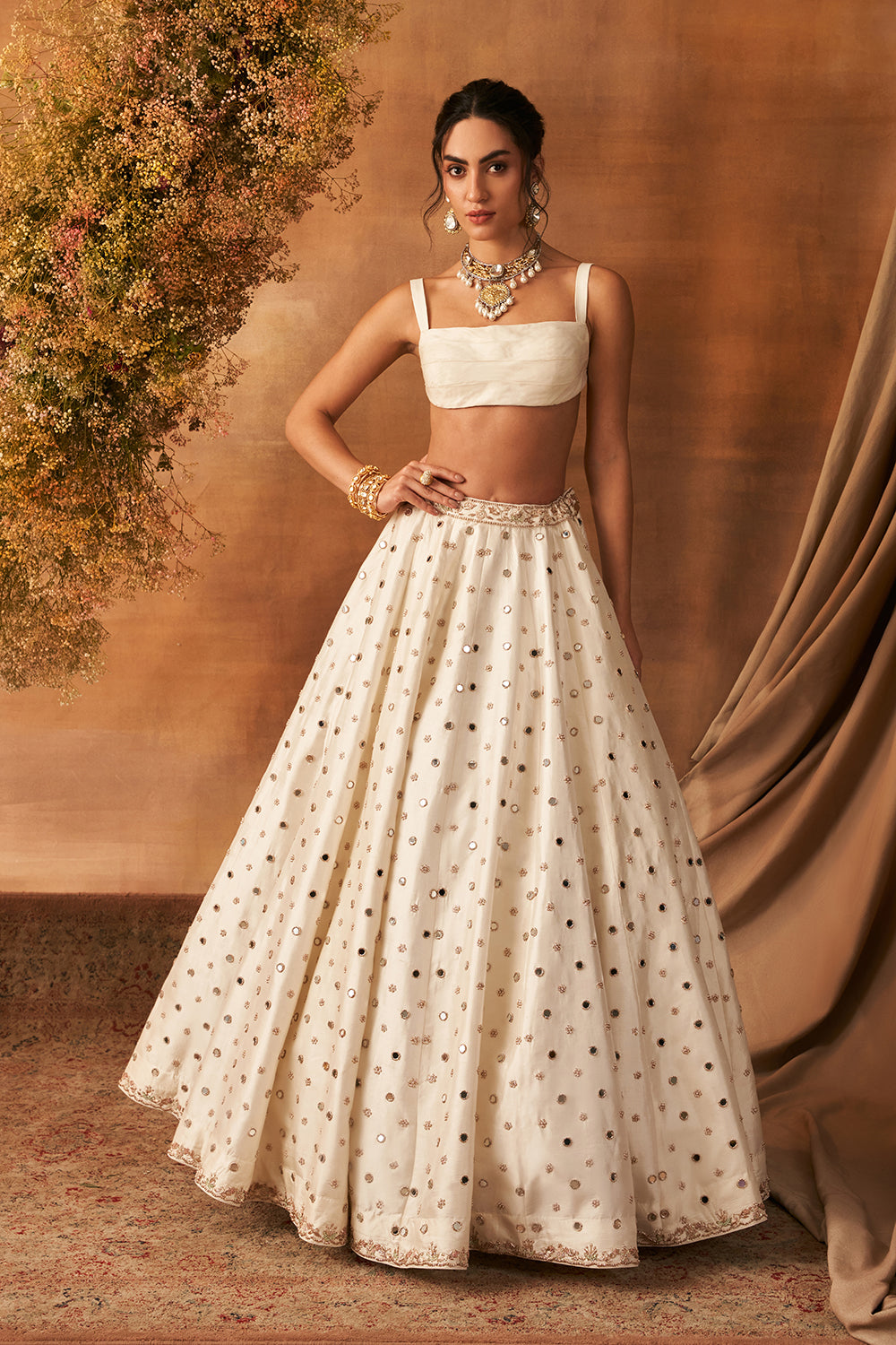 Kabok shine Lehenga set