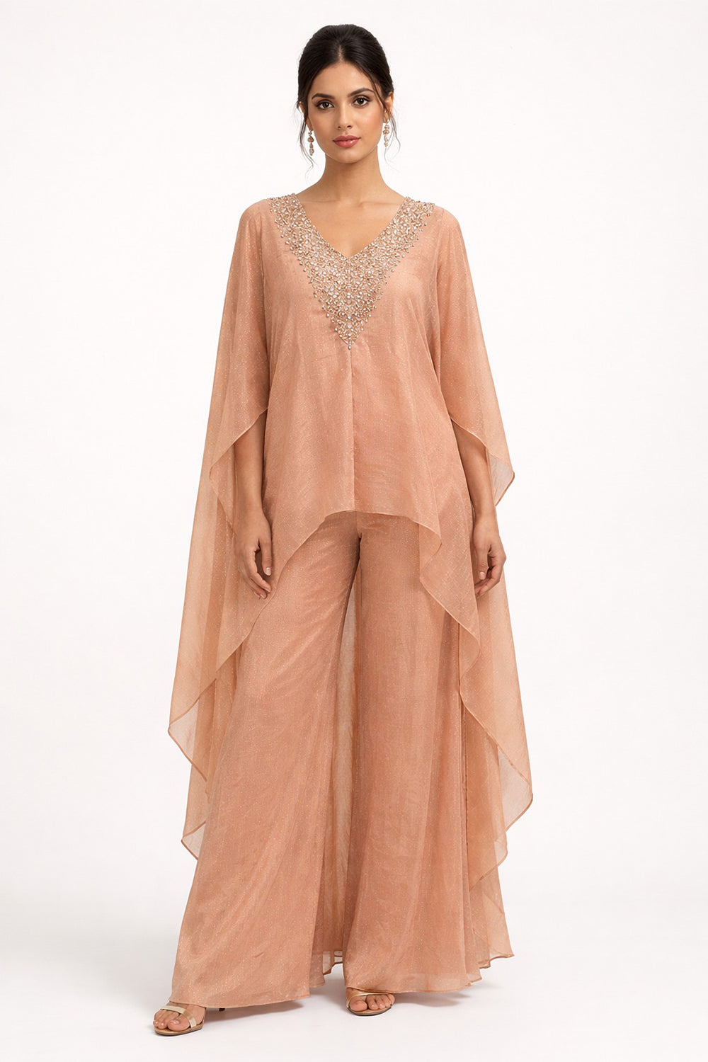 Kaftan Kurta with flared pants
