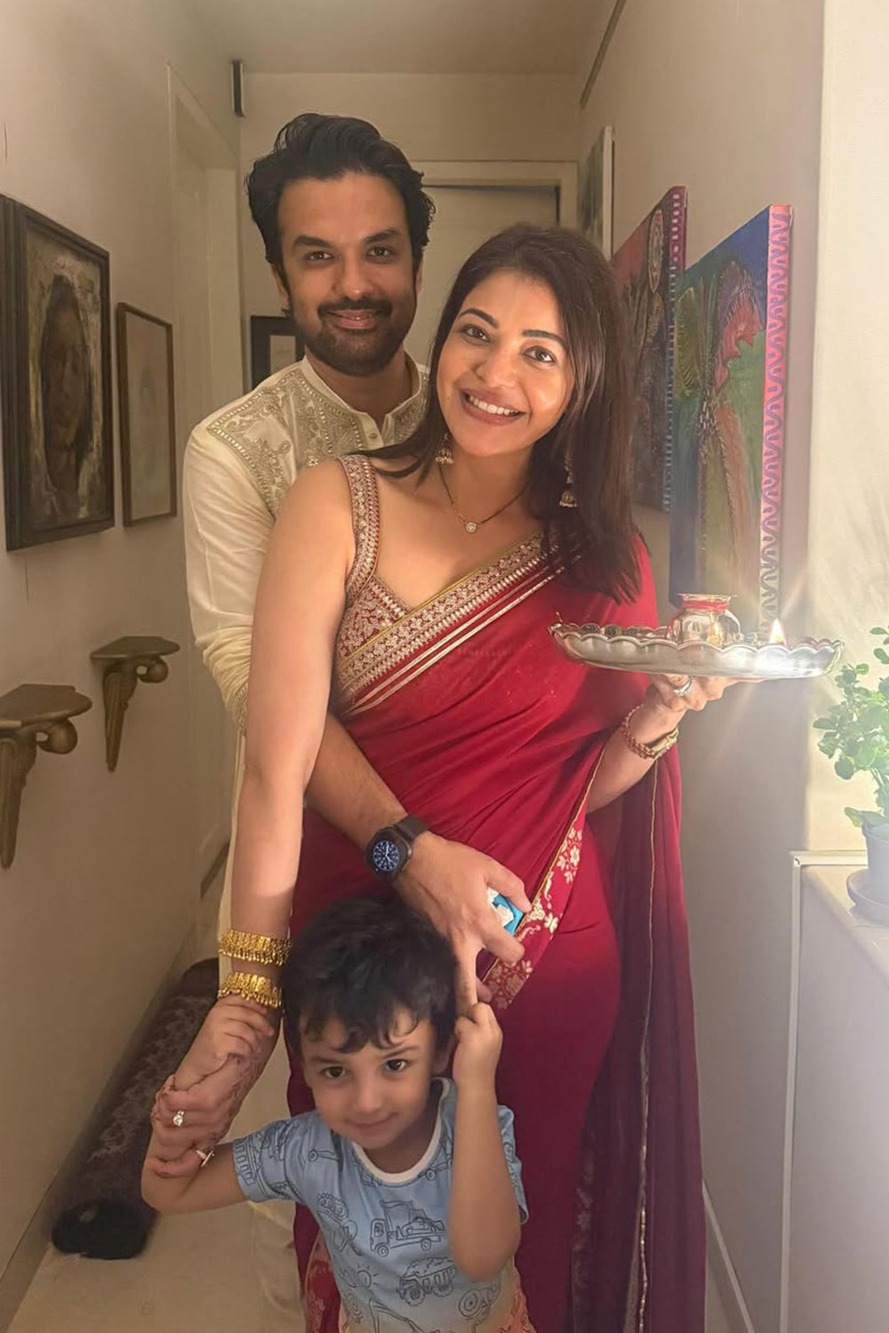 Kajal in Zohra Saree Set