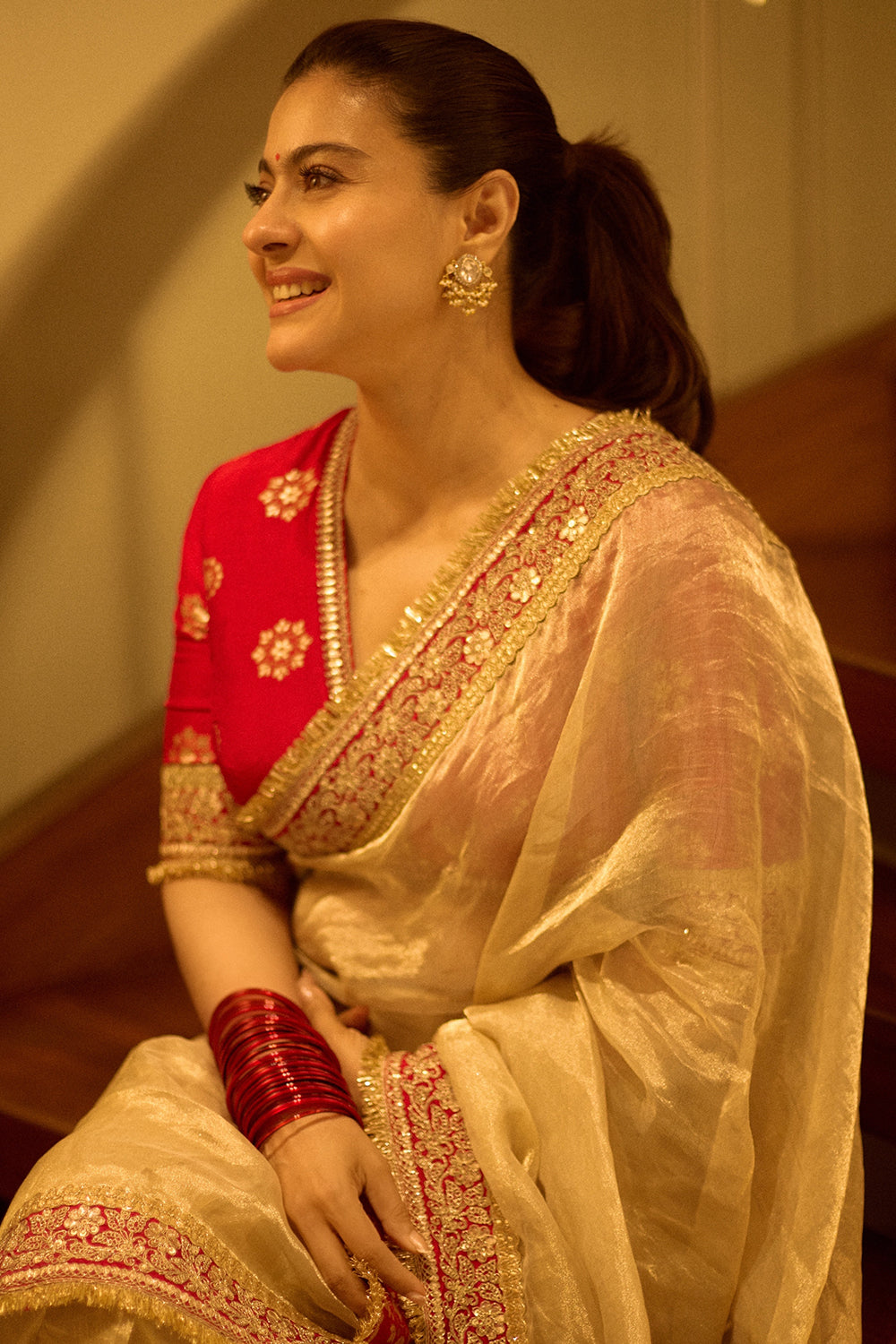 Kajol in Farida Saree Set