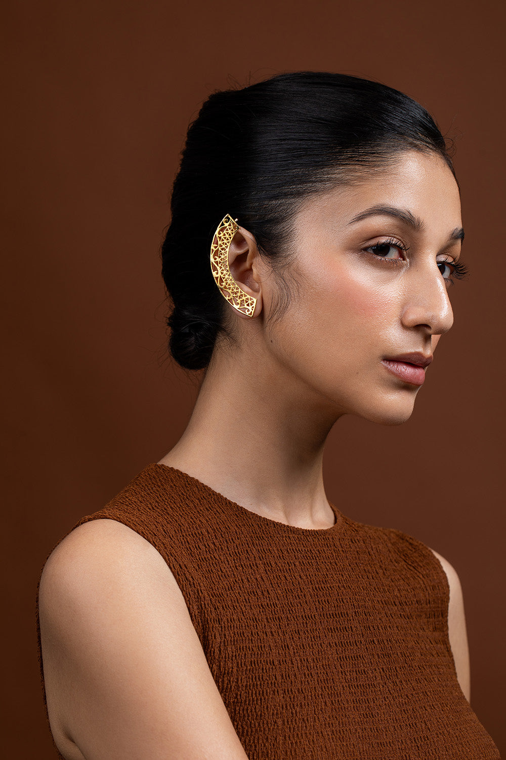 Kalchakra Lattice Ear Cuff