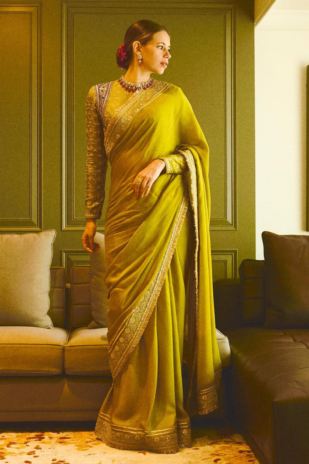 Kalki Koechlin in Nizaam Saree Set