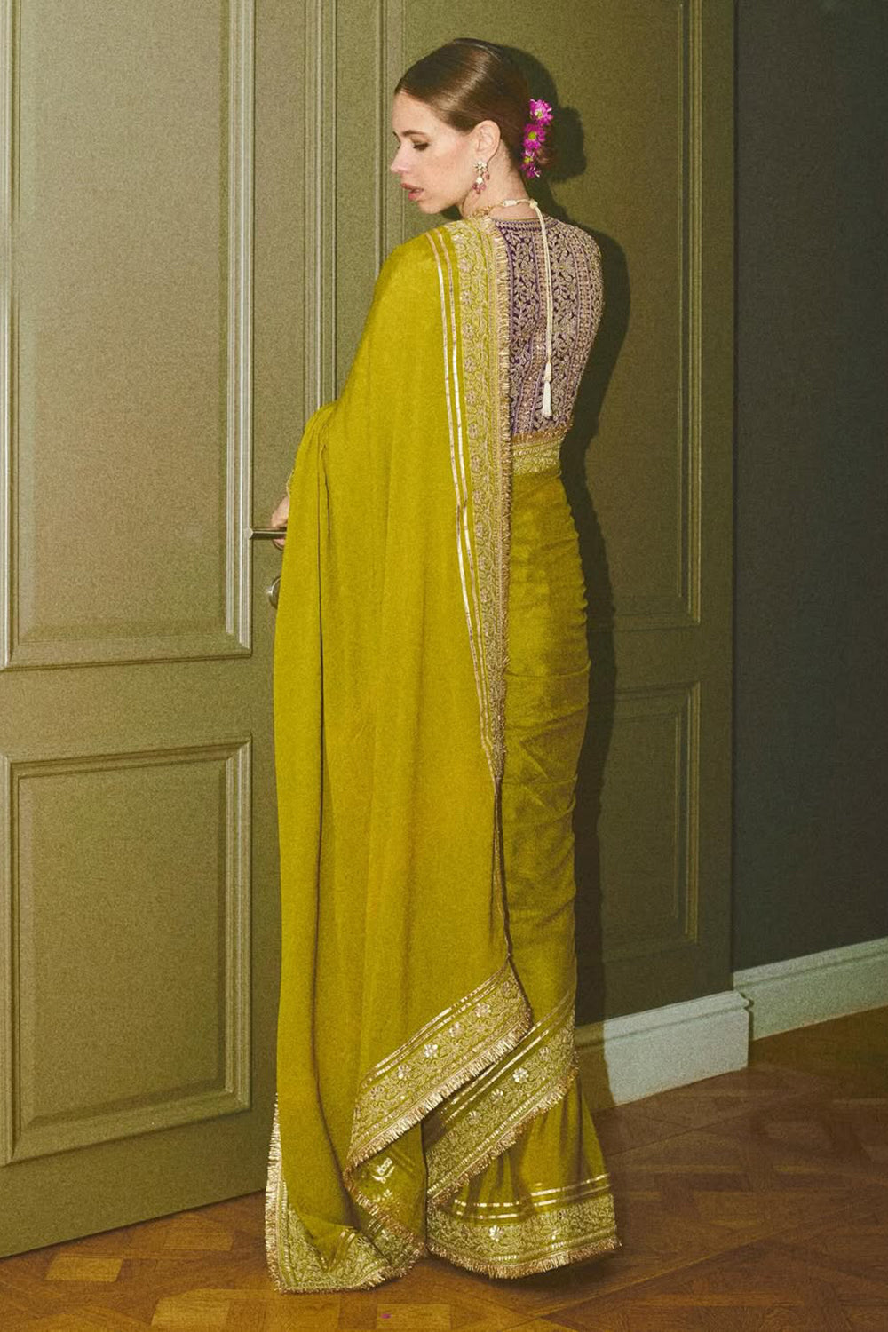 Kalki Koechlin in Nizaam Saree Set