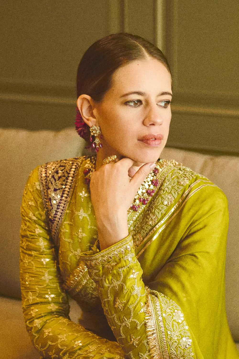 Kalki Koechlin in Nizaam Saree Set