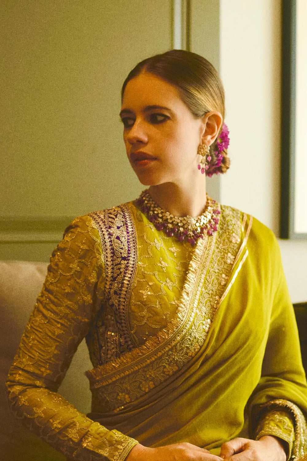 Kalki Koechlin in Nizaam Saree Set