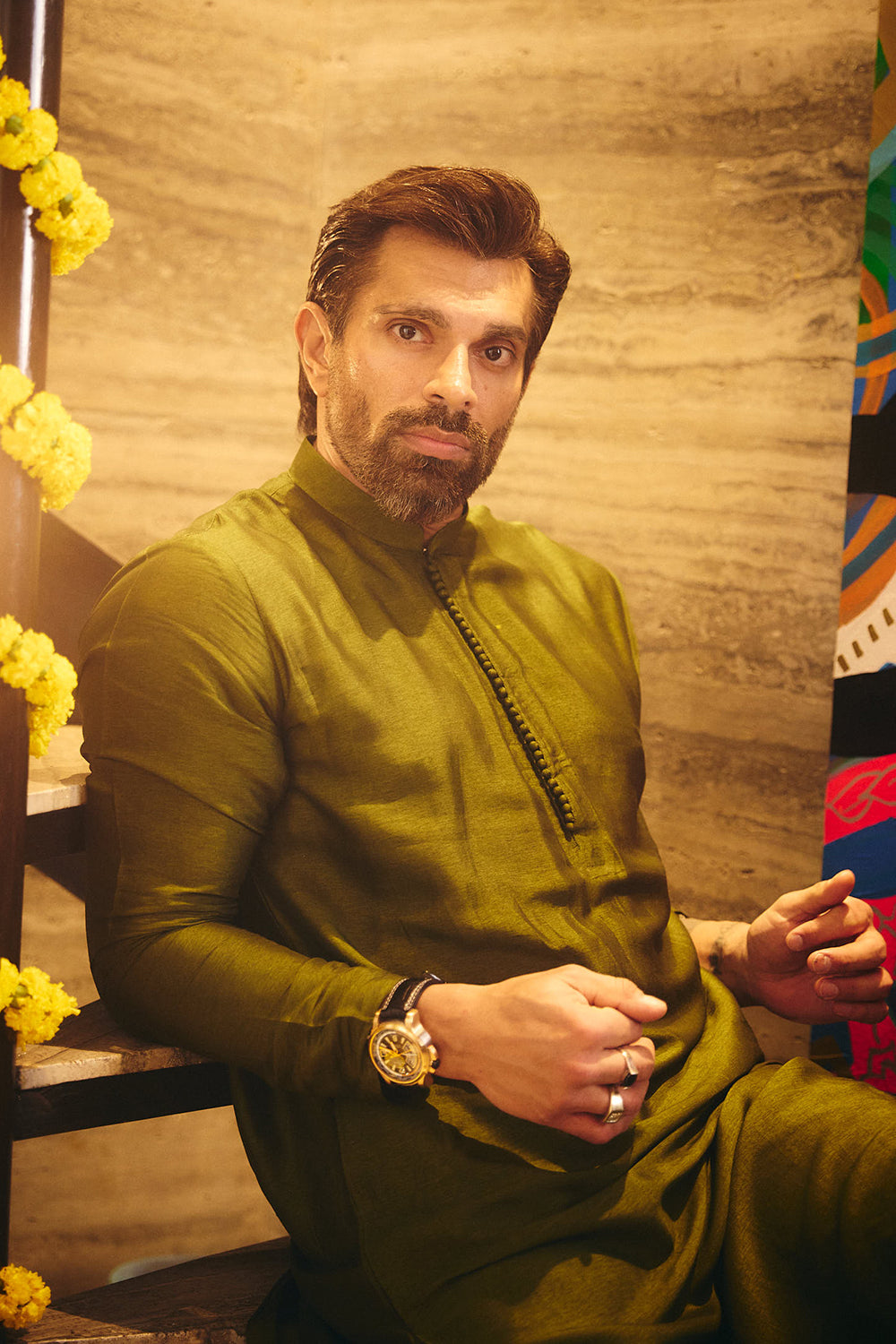 Karan Singh Grover in Farid Kurta Set
