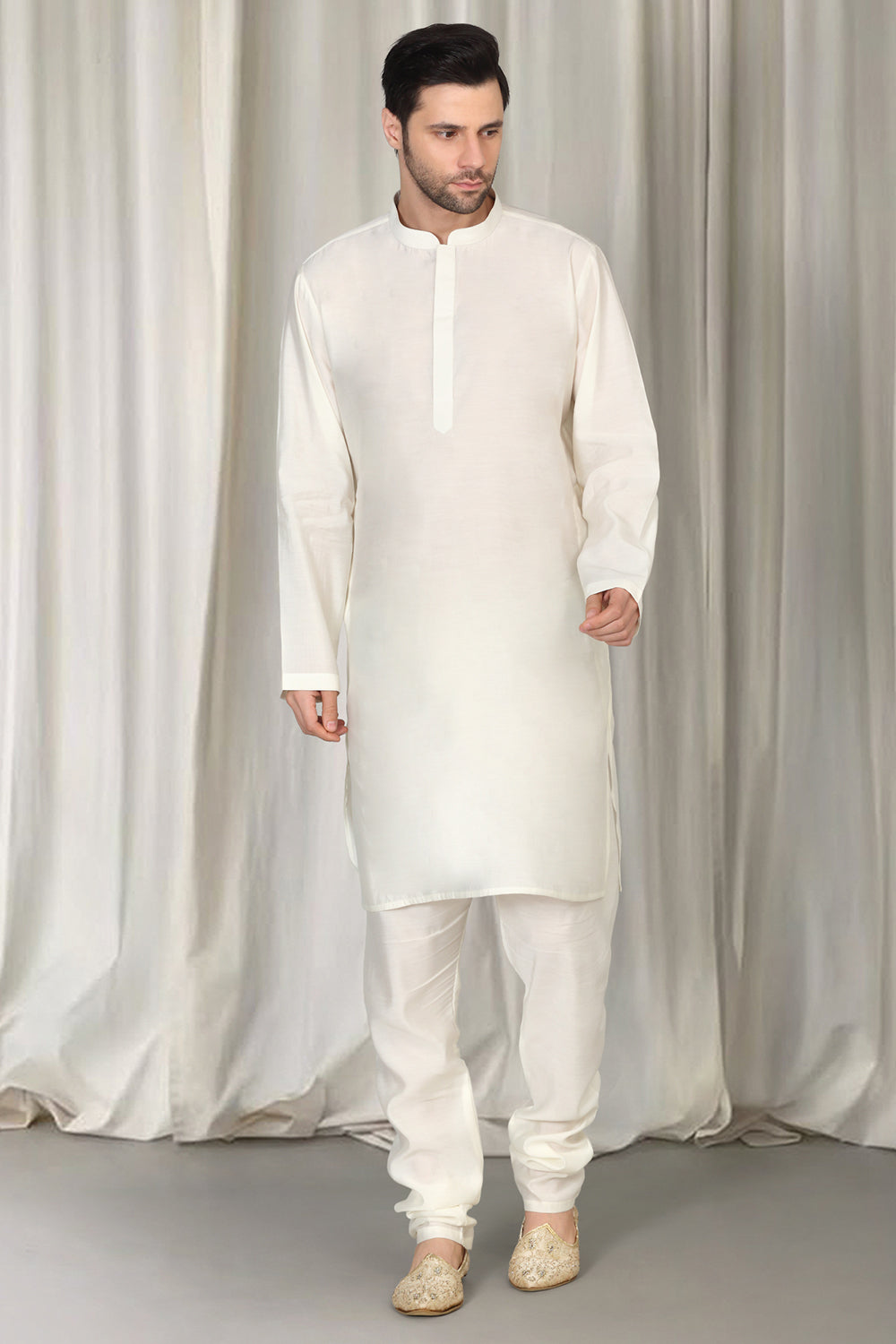 Kashmiriyat Sherwani Set With Kurta , Dupatta And Pants