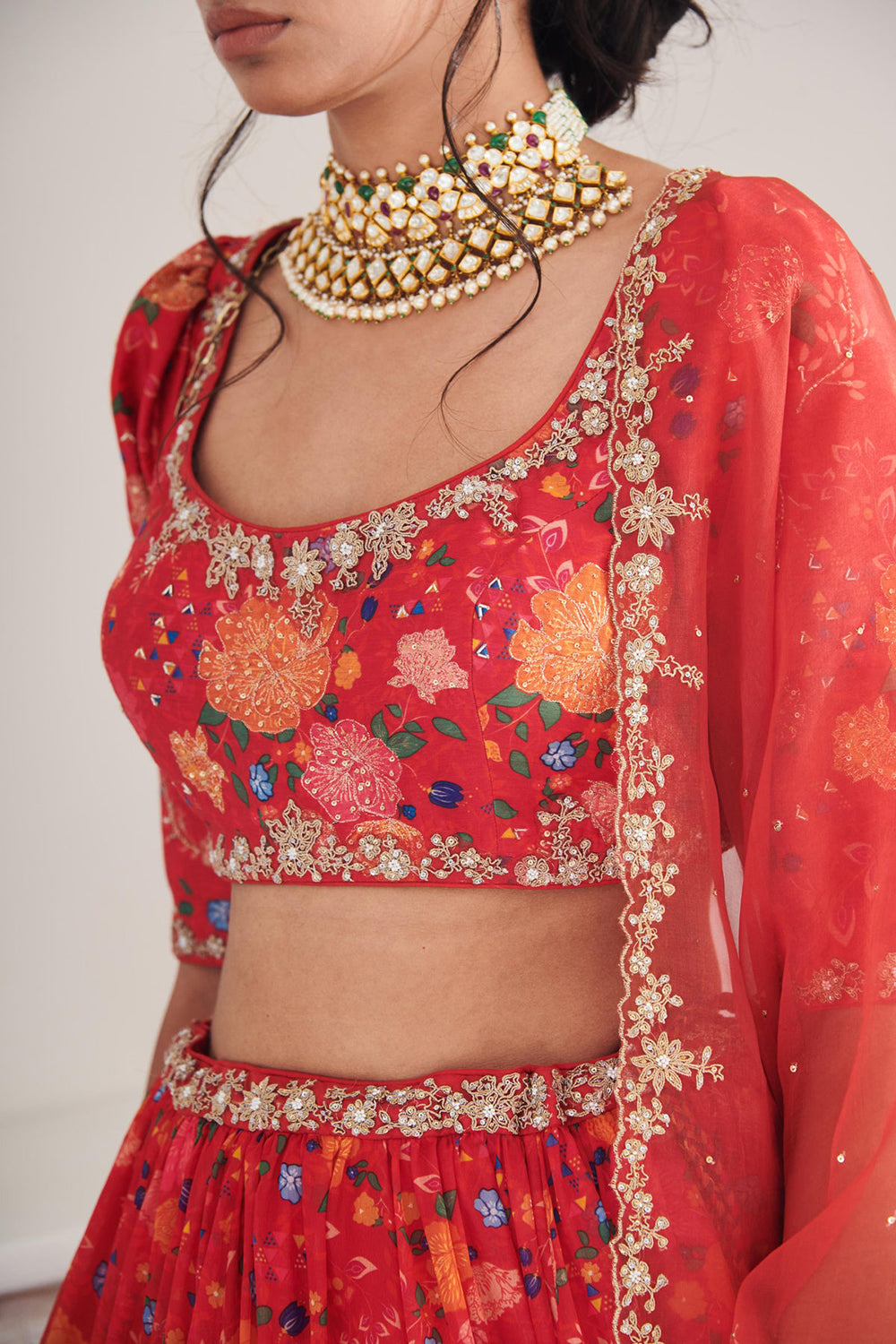 Kesar Lehnga Set