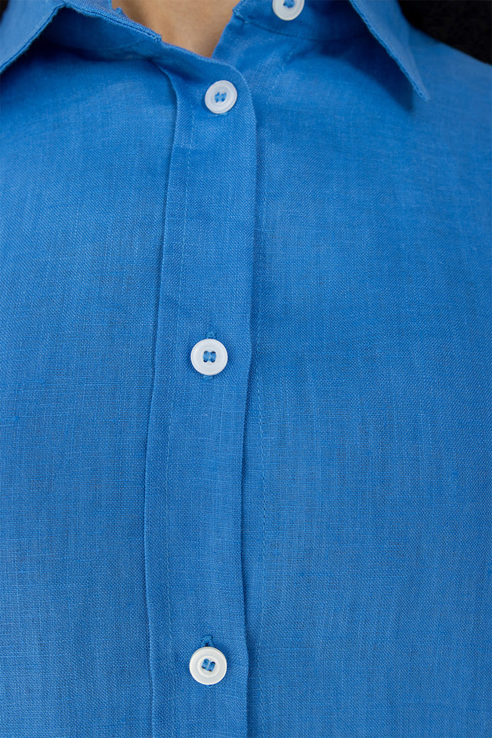 Khushboo & Pankaj Azure Blue Linen Relaxed Co-Ord Set
