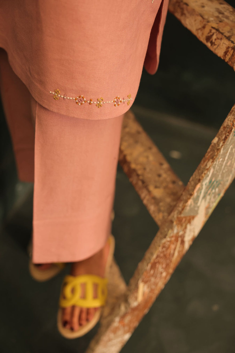Khushboo & Pankaj Blush Petal Embroidered Kurta Set