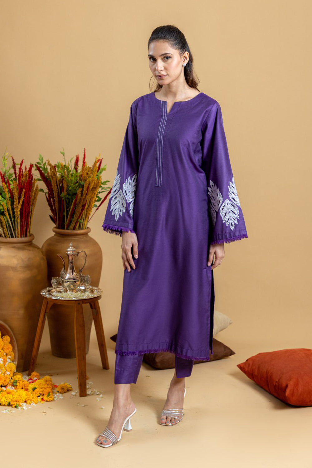 Khushboo & Pankaj Royal Iris Embroidered Kurta Set