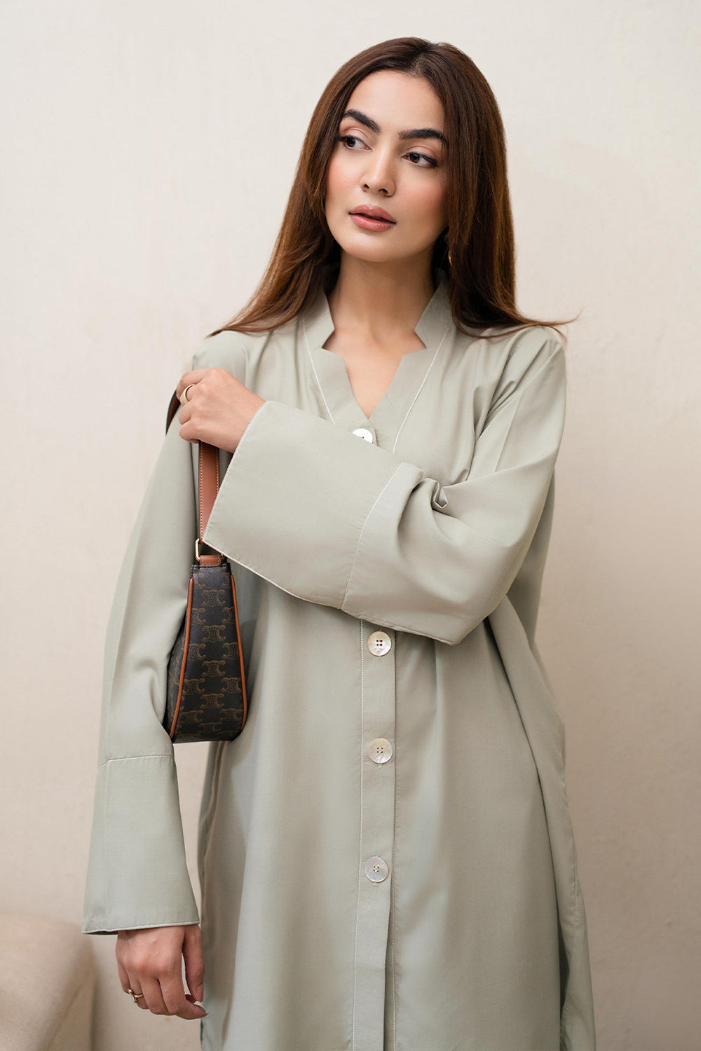 Khushboo & Pankaj Stone Veil Cotton Tunic Co-Ord Set