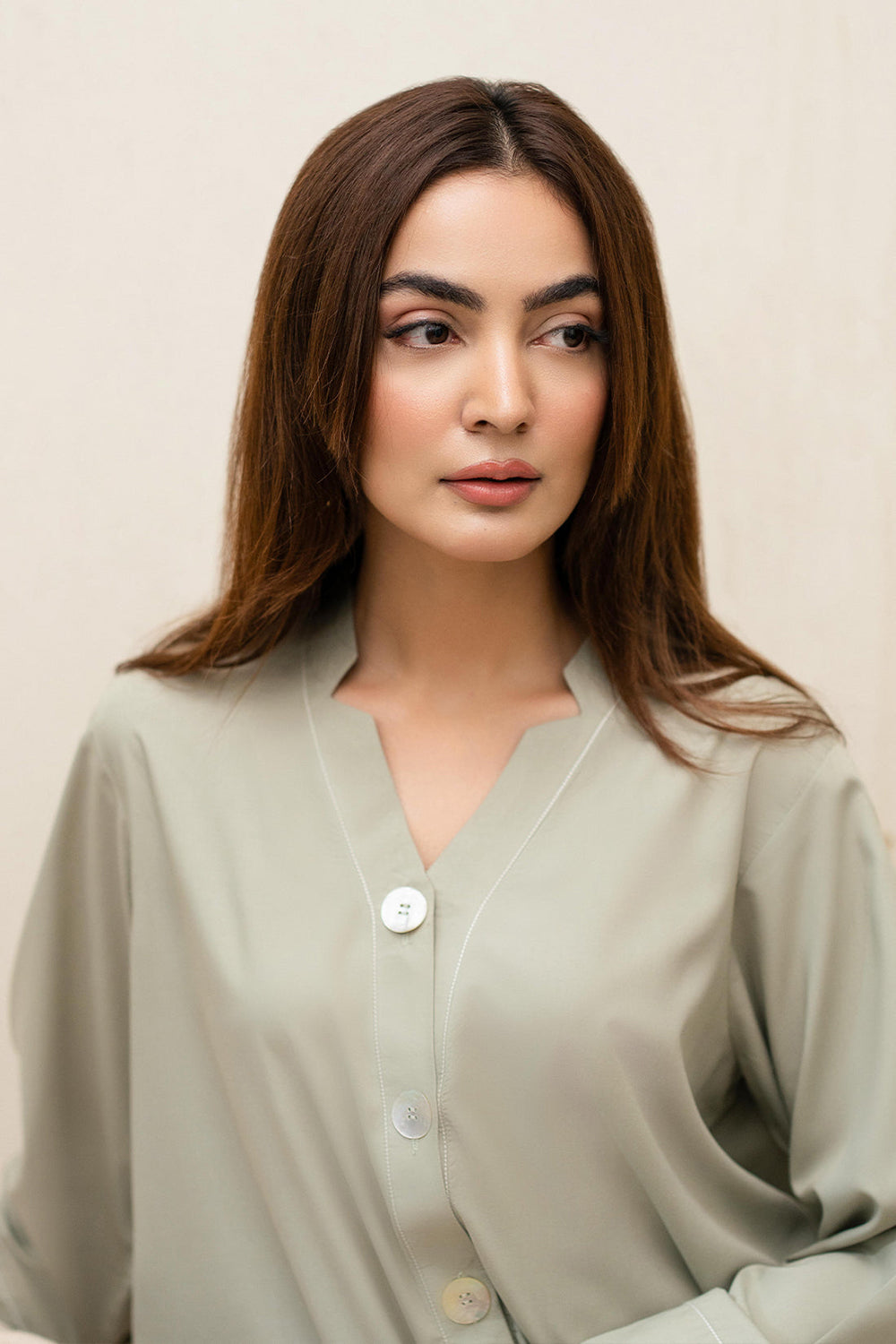 Khushboo & Pankaj Stone Veil Cotton Tunic Co-Ord Set
