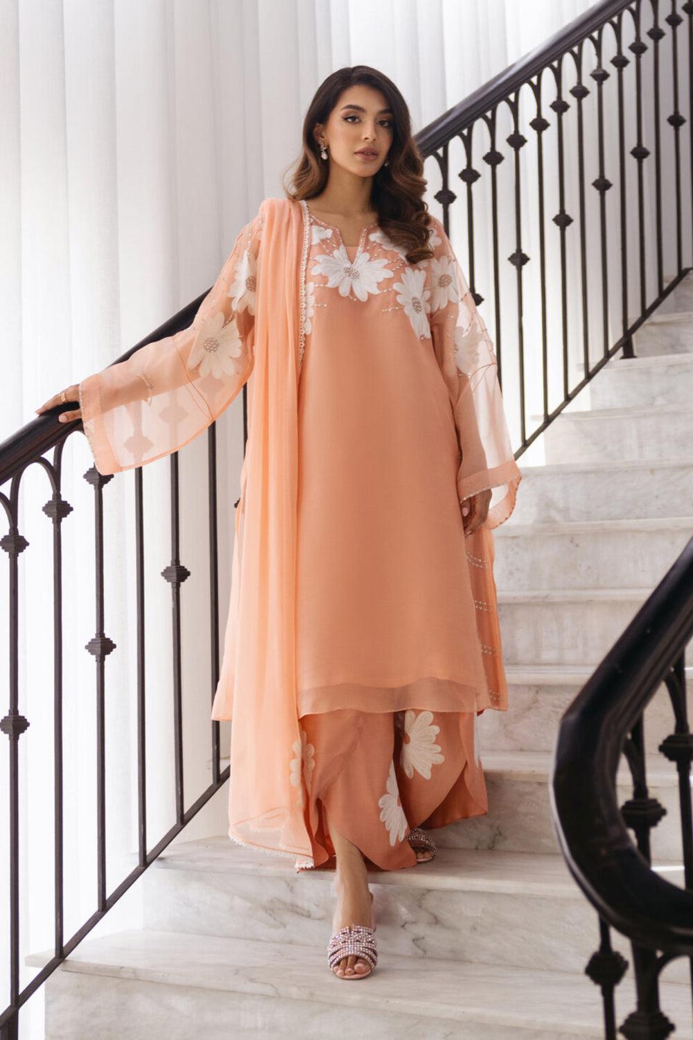 Khushboo & Pankaj Women Organza Embroidered Suit Set