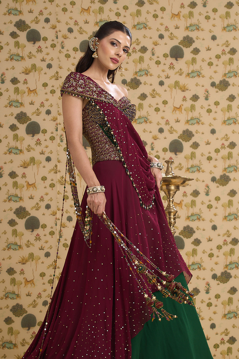 Latika Corset Lehenga