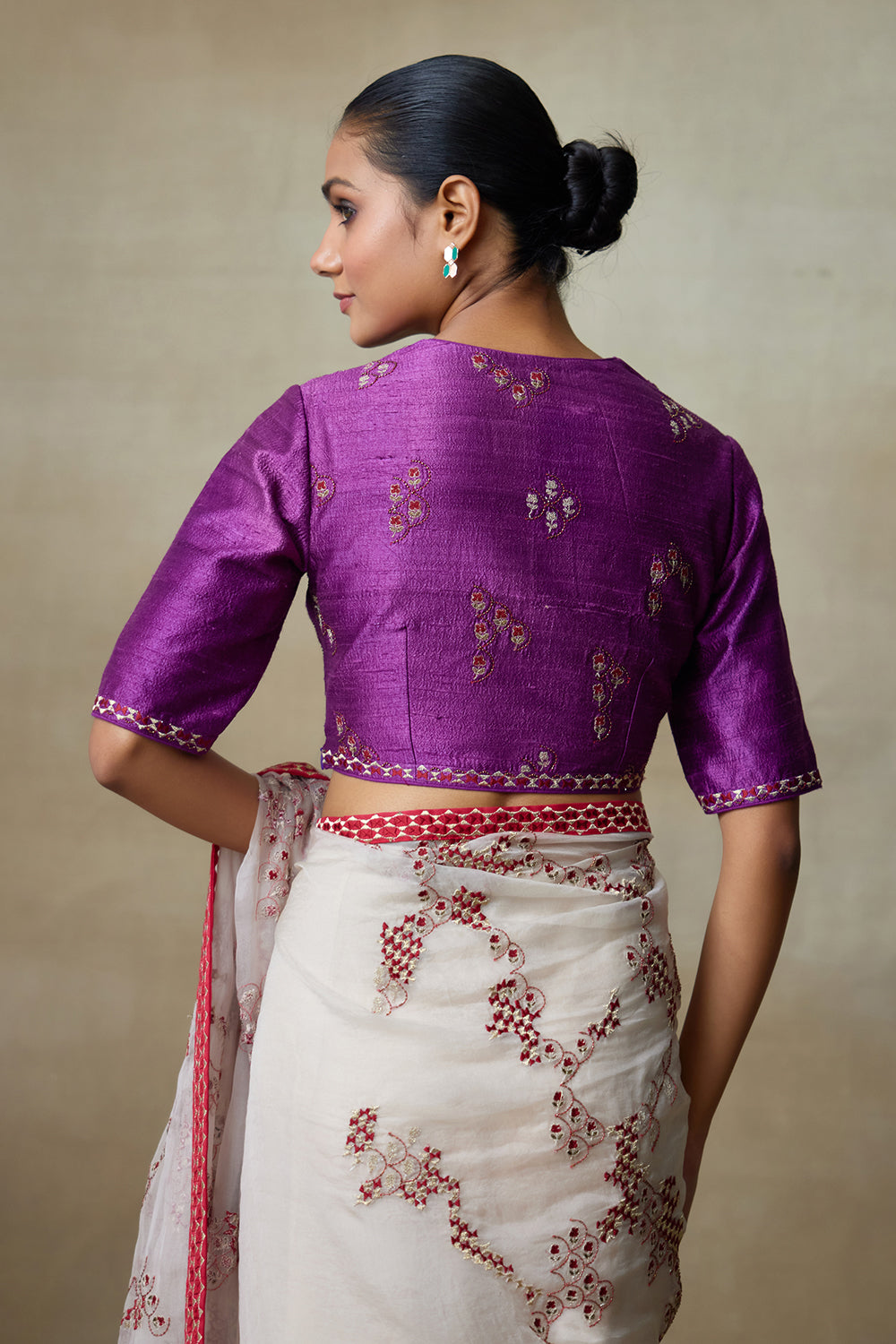 Lavendar Saree