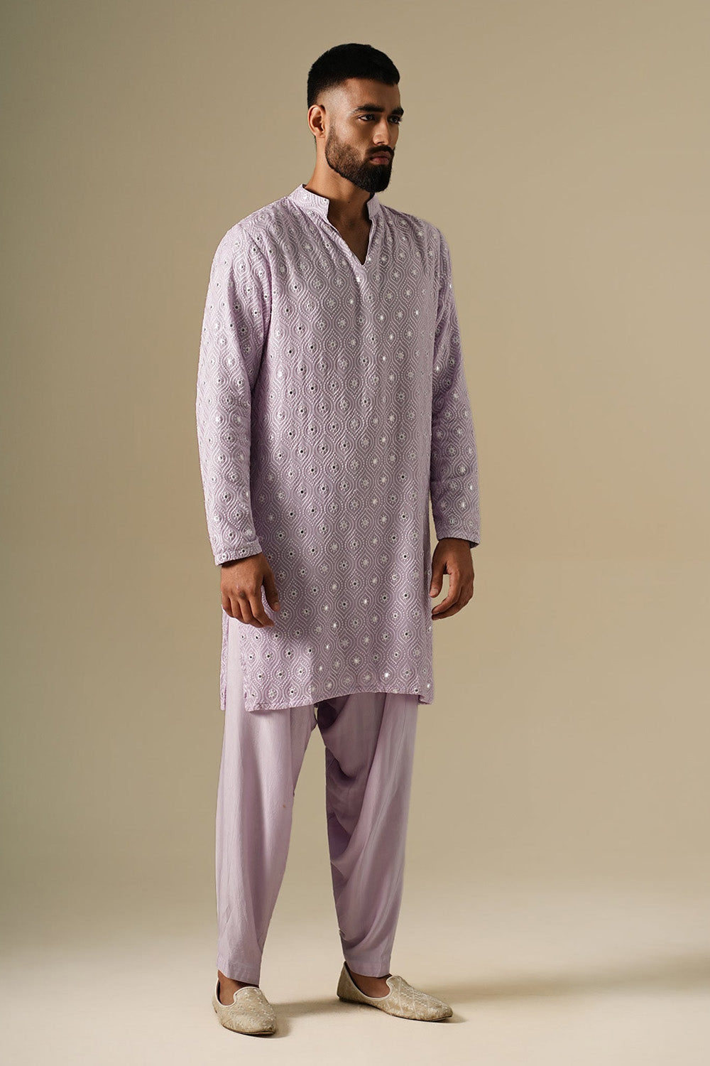 Lavender Taara Kurta Set