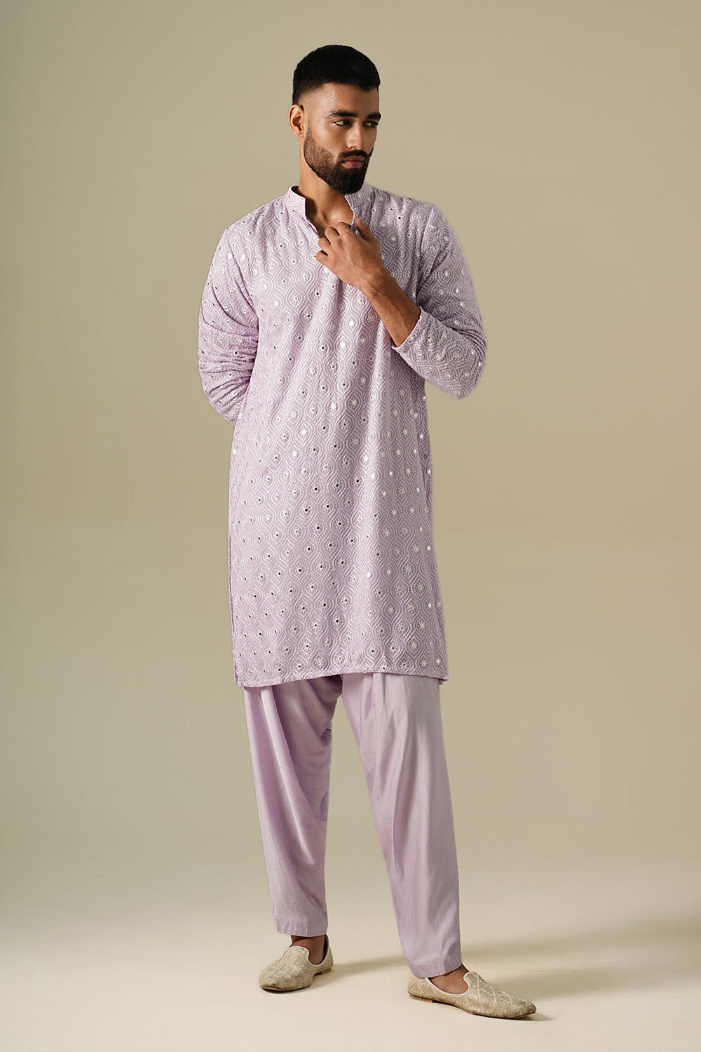 Lavender Taara Kurta Set
