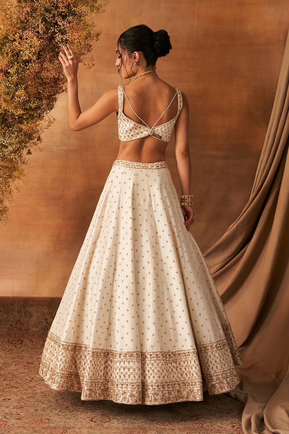 Leihao Lustre Lehenga set