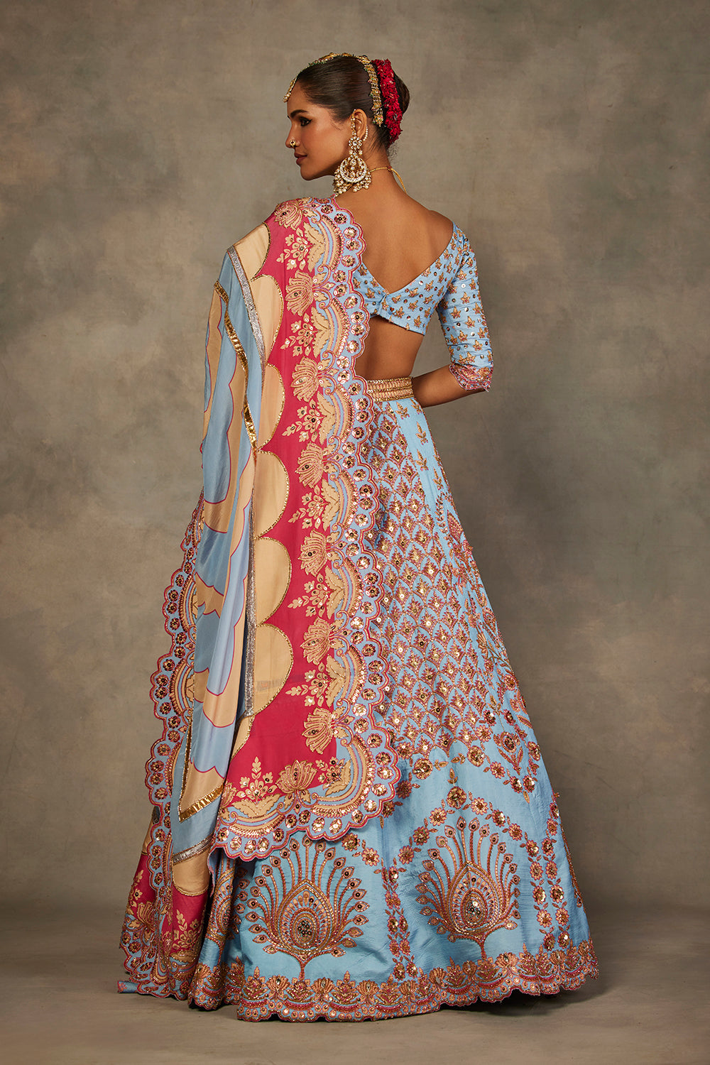 Light Blue Lehenga Set