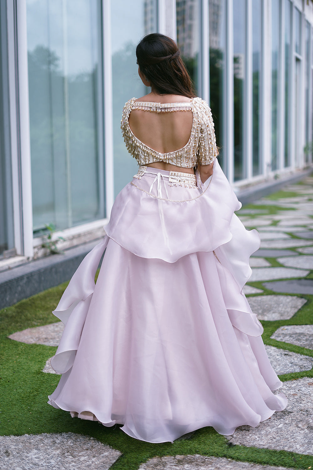 Lilac Lehenga Set
