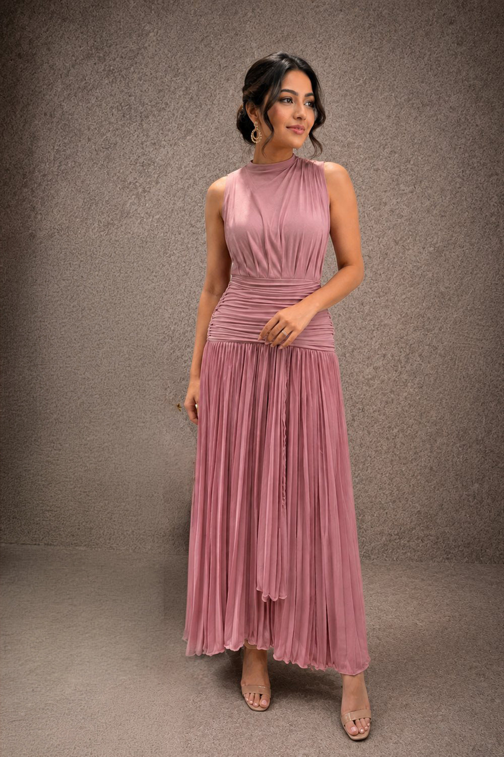 Lilac Sleeveless Maxi Dress