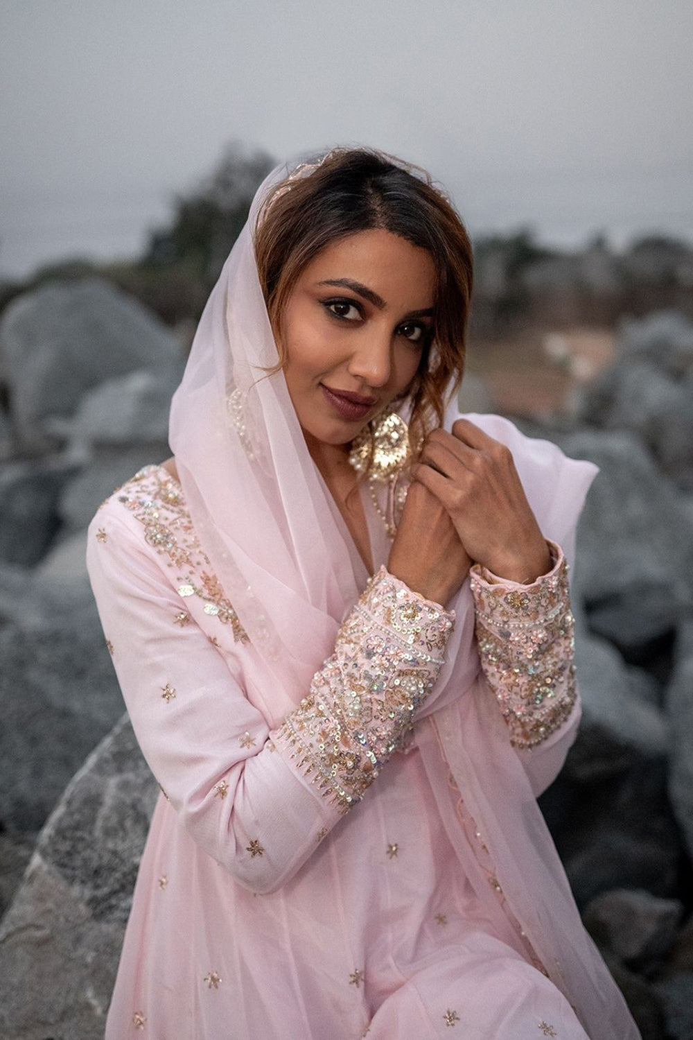 Rose Glow Festive Anarkali