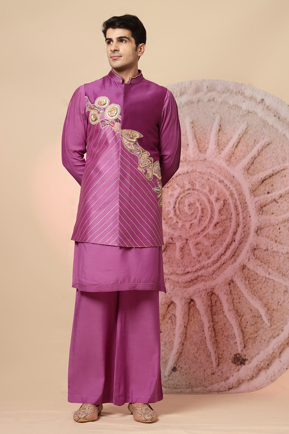 Magenta Kurta Pajama Set