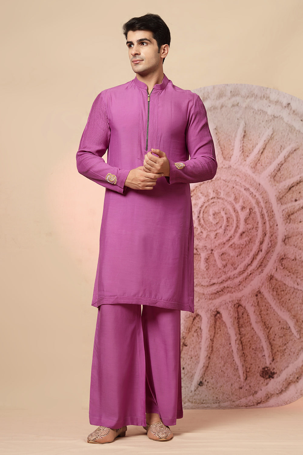 Magenta Kurta Pajama Set
