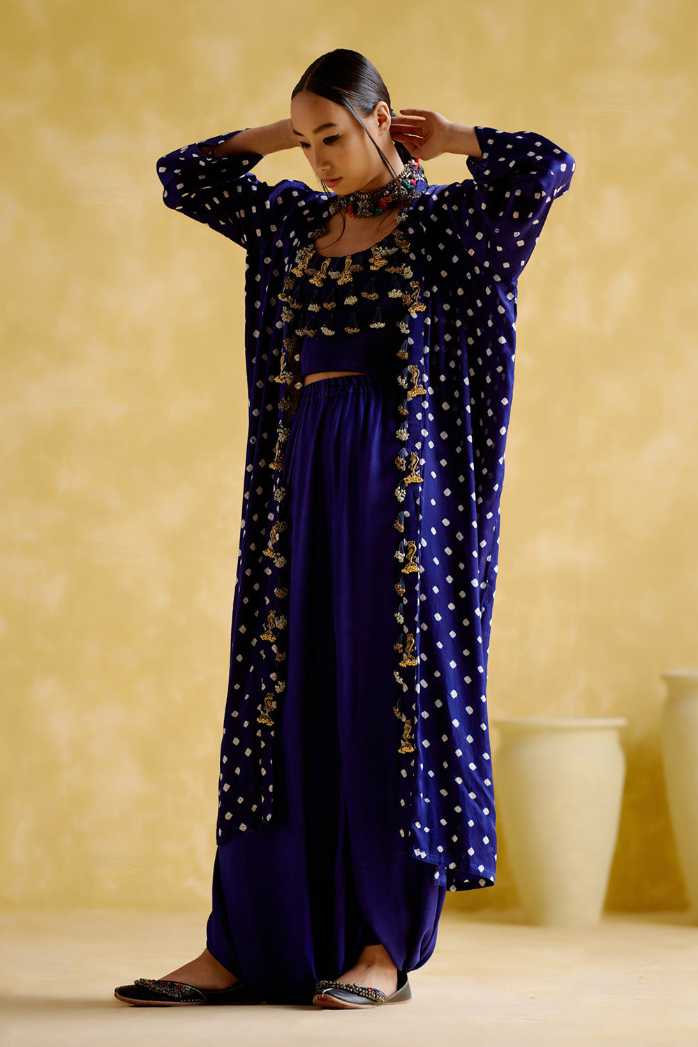 Malini Blue Bandhini