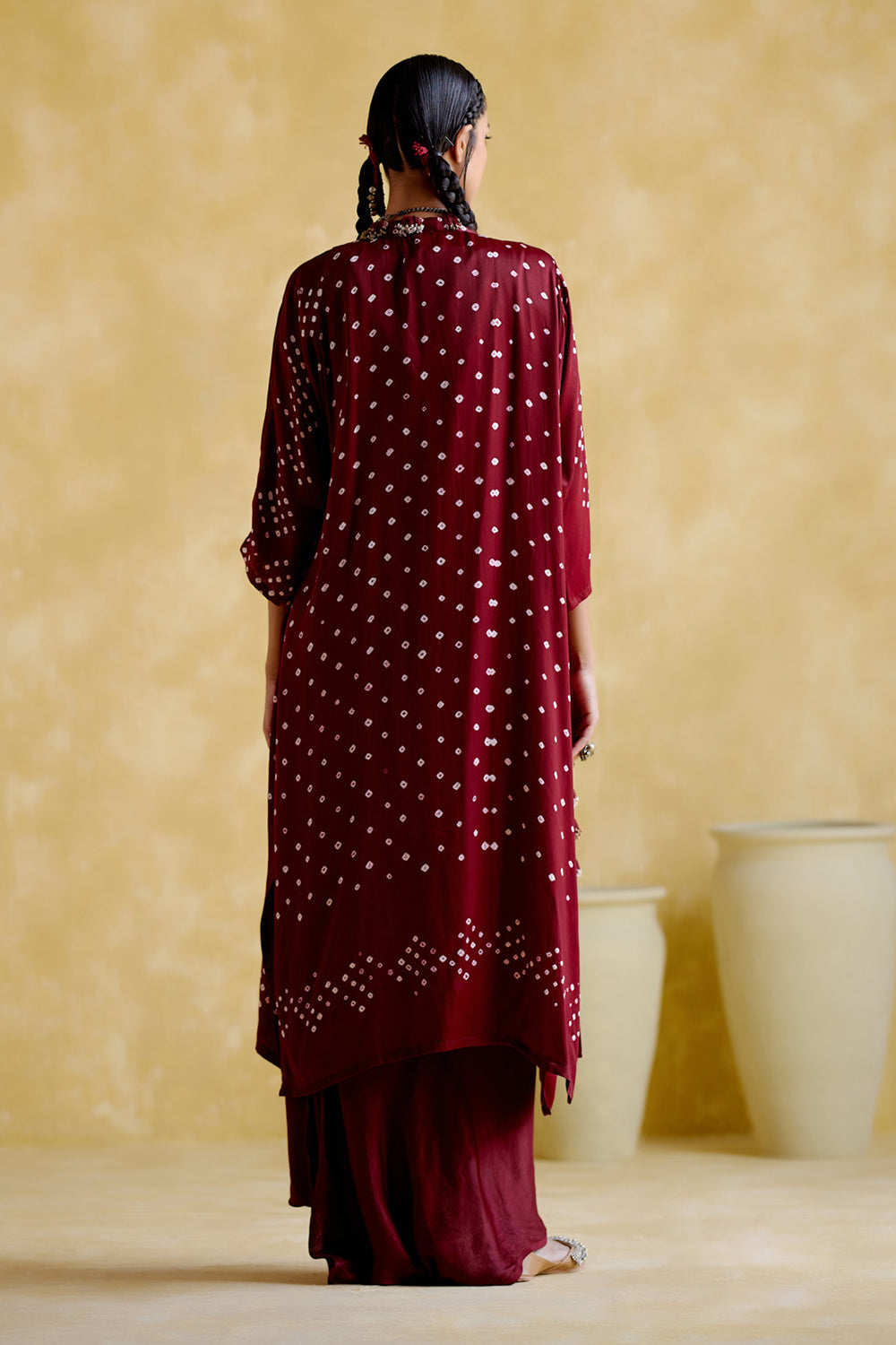 Malini Maroon Bandhini